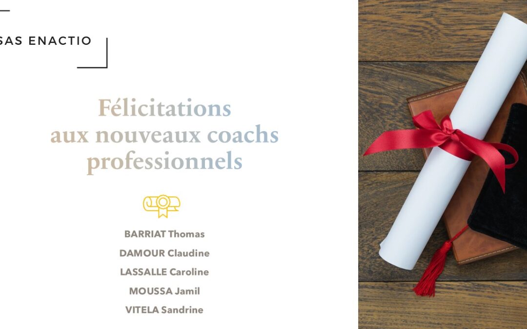 Félicitations aux nouveaux coachs professionnels certifiés 2024 !